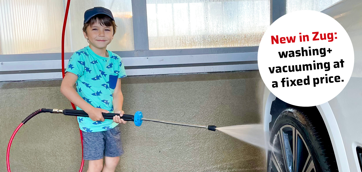 Washing+vacuuming at a fixed price.