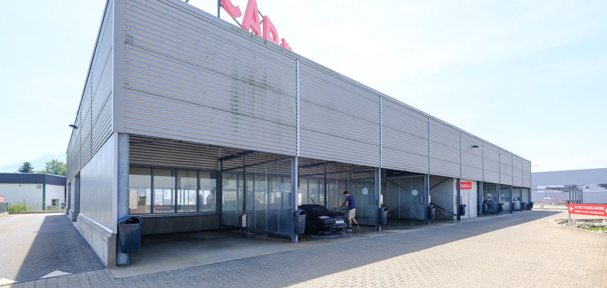 Lucerne self-service washing bays.